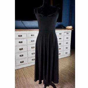 Reformation Elegant Black Midi Dress